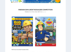 Win Fireman Sam + Bob The Builder DVDs