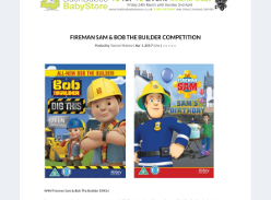 Win Fireman Sam + Bob The Builder DVDs