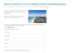 Win flights to Florida with Norwegian