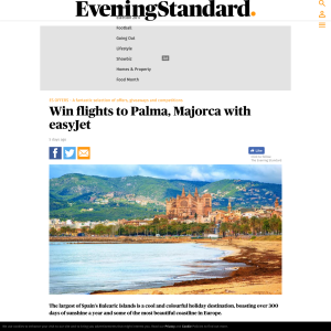 Win flights to Palma, Majorca with easyJet