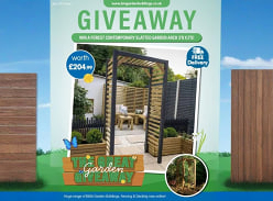 Win a Forest Contemporary Slatted Garden Arch 3'8 X 2'5