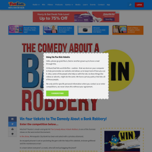 Win four tickets to The Comedy About a Bank Robbery