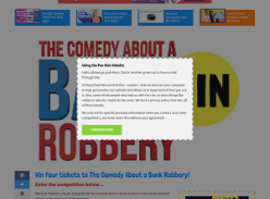 Win four tickets to The Comedy About a Bank Robbery