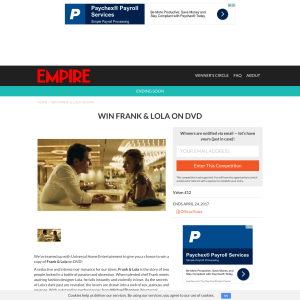 Win Frank & Lola on DVD