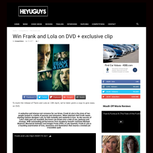 Win Frank and Lola on DVD