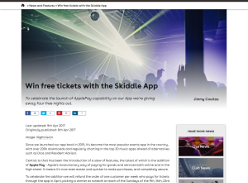 Win free tickets with the Skiddle App