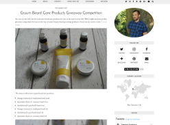 Win Gruum beard care products