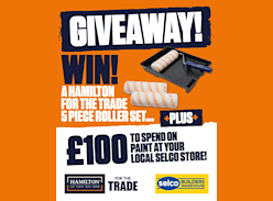 Win a Hamilton Roller Set and £100 to Splash on Paint