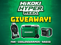 Win a Hikoki Fan, Cordless Cooler/Warmer, and Radio