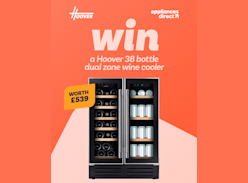 Win a Hoover 38-Bottle Dual Zone Wine Cooler