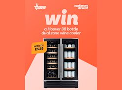 Win a Hoover 38-Bottle Dual Zone Wine Cooler