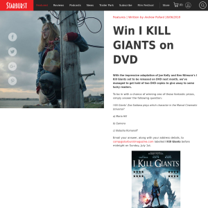 Win I Kill Giants on DVD