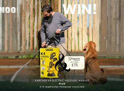 Win a Karcher K4 Electric Pressure Washer