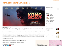 Win Kong:Skull Island Movie Merchandise (collect: Gateshead Metrocentre)