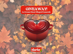 Win a Le Creuset Cast Iron Heart-Shaped Casserole