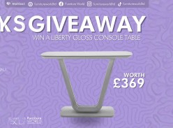 Win a Liberty Gloss Console Table in Light Grey