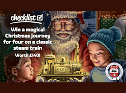 Win a Magical Christmas Journey for 4 on a Classic Steam Train