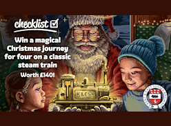 Win a Magical Christmas Journey for 4 on a Classic Steam Train