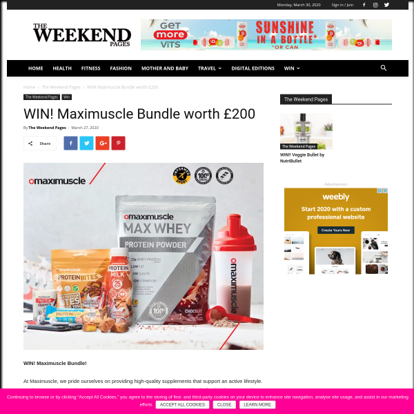 Win Maximuscle Bundle