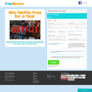 Win Netflix free for a year