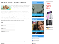 Win Nicolas on Holiday on DVD