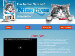 Win Nine Lives on DVD and a Cuddly Toy