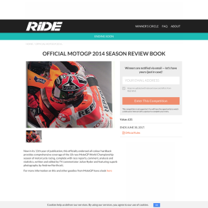 Win Official MOTOGP 2014 Season Review Book