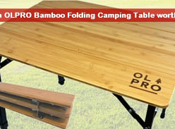 Win OLPRO Bamboo Folding Camping Table