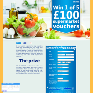 Win one of 5 £100 supermarket gift vouchers