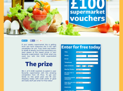Win one of 5 £100 supermarket gift vouchers