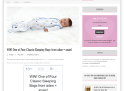 Win One of Four Classic Sleeping Bags from aden + anais