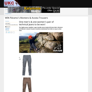 Win Páramo's Montero & Acosta Trousers