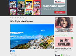 Win Pair of flights to Cyprus