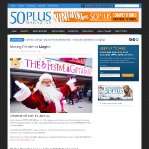 Win Pairs of Tickets for the Festive Gift Fair