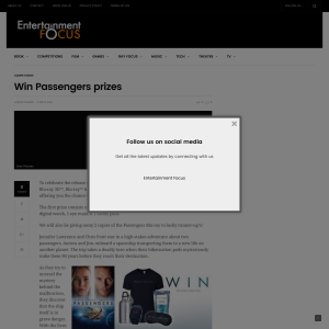 Win Passengers prizes