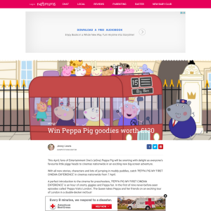 Win Peppa Pig goodies worth £130