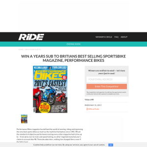 Win Performance Bike for 12 months