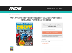Win Performance Bike for 12 months