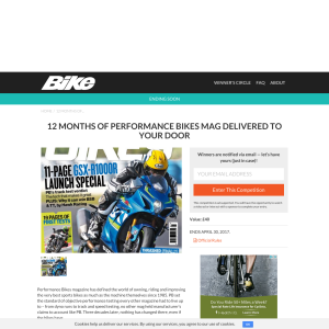 Win Performance Bikes for 12 months