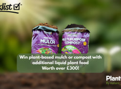 Win Plant-Based Mulch or Compost with Additional Liquid Plant Food