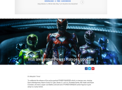 Win Power Ranger goodies