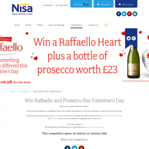 Win Raffaello and Prosecco this Valentine's Day