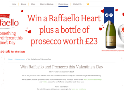 Win Raffaello and Prosecco this Valentine's Day