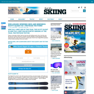 Win Scott Slight 93 Skis + Fritschi Tectons