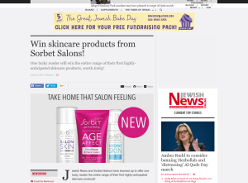 Win skincare products from Sorbet Salons worth £265