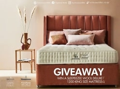 Win a Sleepeezee Wool Deluxe 1200 King Size Mattress