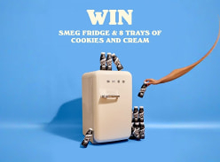 Win a Smeg Mini Fridge & 8 Trays of Cookies and Cream Milkshake