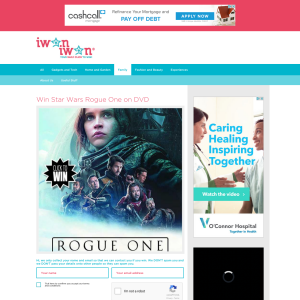 Win Star Wars Rogue One on DVD