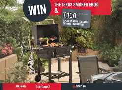 Win a Texas Smoker BBQ & £100 Iceland Gift Card