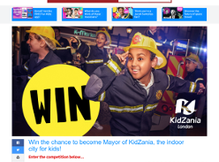 Win the chance to become Mayor of KidZania, the indoor city for kids